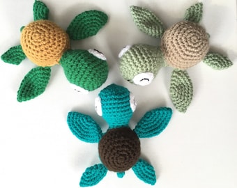 Crochet amigurumi sea turtle