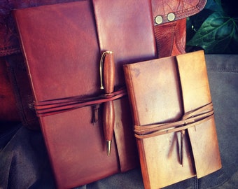 Wrap Around Leather Journal / Sketchbook