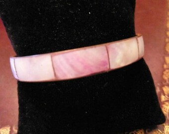 Pretty Pink Mother of Pearl Bangle