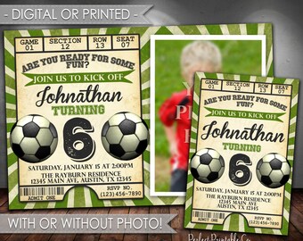 Soccer Birthday Invitation, Soccer Invitation, Soccer Invite, Soccer Birthday Party Invitation, Futbol Birthday Invitation, #560