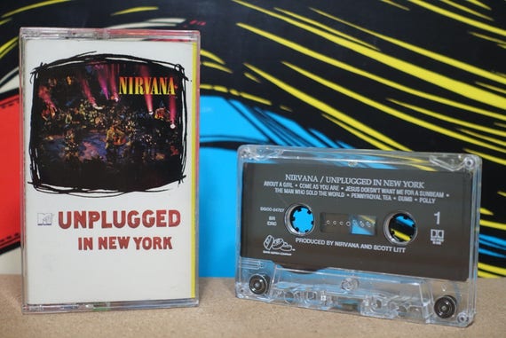 MTV Unplugged In New York by Nirvana Vintage Cassette Tape