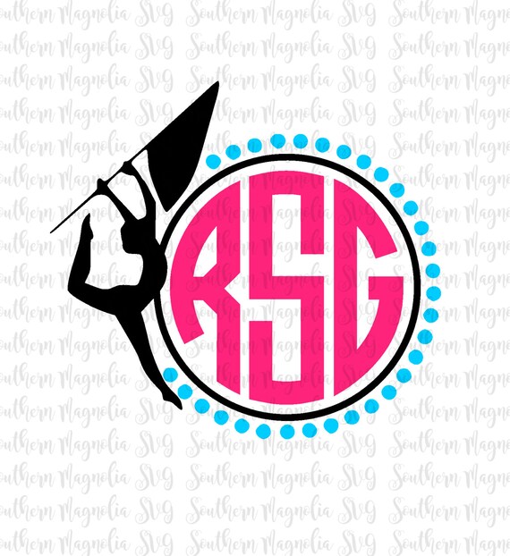 Download Color Guard Monogram Frame SVG Sports Color Guard Flag