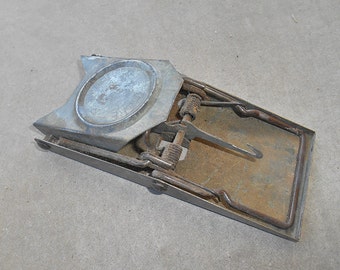 Vintage Galvanized Metal Rodent Trap