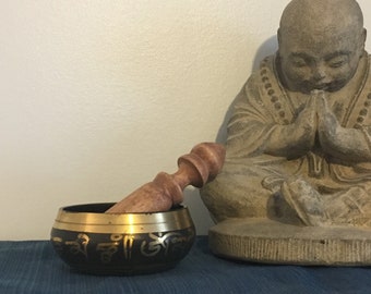Singing bowl, meditation, meditation practice, yoga, home alter, healing, balance, crystal, crystal cleanse