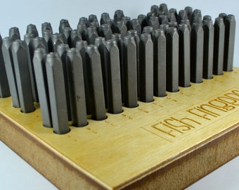 Metal Stamp Stand | Metal Stamp Organiser | Metal Stamp Holder | Wooden | Laser Customised