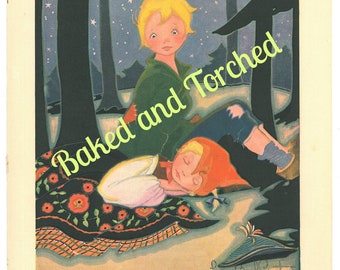 Hansel and Gretel Print by Fern Bisel Peat 1930s