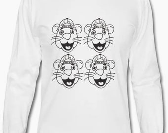 Black & White Square Graphic College Long Sleeve (Schools P-W).