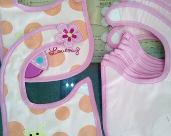 Baby boy and girl bibs handmade