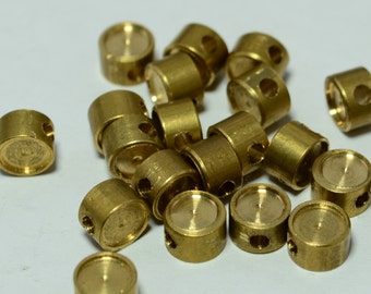 24 Pcs Raw Brass 5x3 mm Bracelet Findings, Blanks For Rhinestone