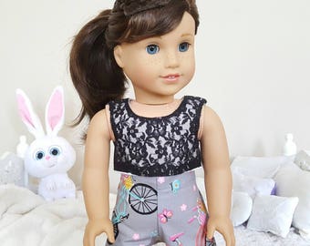 18 inch doll shorts and crop top
