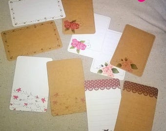 10 stunning cards deco retro, romantic, vintage