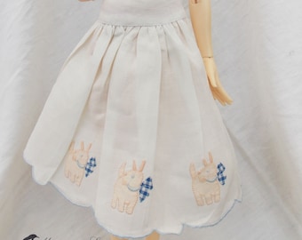 Skirt made from vintage fabric for MSD Minifee/Unoa, Slim Mini