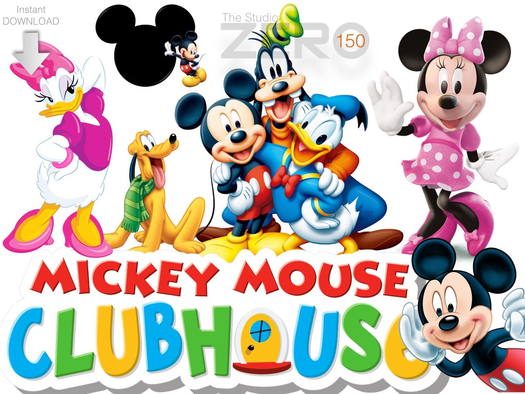 Download 150 Disney Junior, Mickey Mouse Club House Clipart, 300DPI ...