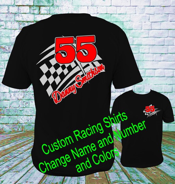 Custom Personalized Racing Shirts Design 1 Dirt Track Racing