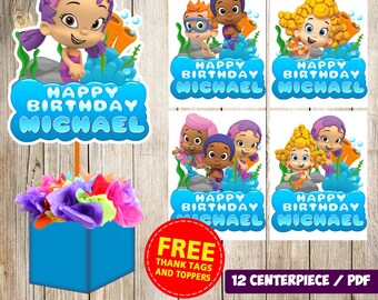 Bubble Guppies Letters Wood handcrafted for 1st 2nd 3rd 4th