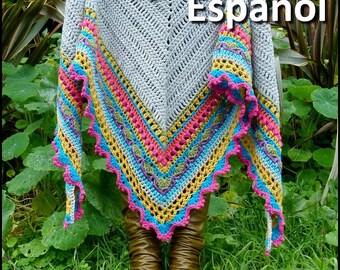 Patrón de Ganchillo ~ Sunday Shawl ~ Español