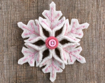 Felt Snowflake Pattern PDF File