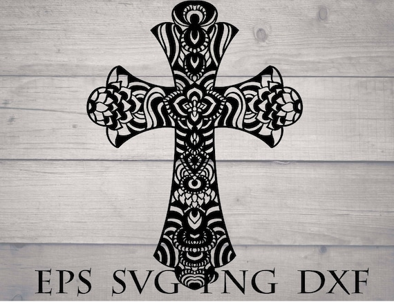 Download Mandala cross svg / zentangle cross svg / mandala for cricut