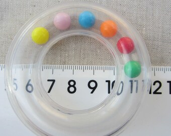 Baby Rattle Rings. 6 pieces. 63mm. Rattle Insert. Teether Toys. Handmade Softies. DIY Toy Making Noise box. AUD9.00 Worldwide postage!