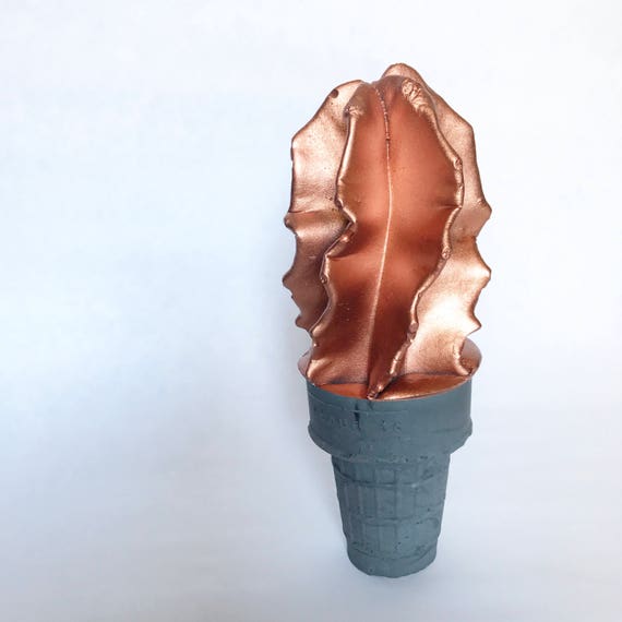 Peabo Cone in Copper/Ghost Cactus - Cement