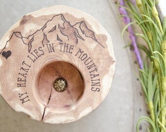 Jewelry Dish: My Heart Lies In The Mountains