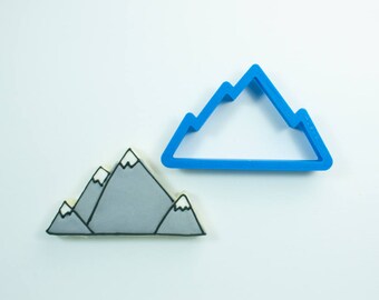 Mountain Range Cookie Cutter | Mountain Cookie Cutter | Hiking Cookie Cutter | Outdoor Cookie Cutter | Nature Cookie Cutter