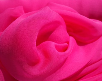 Carnation Pink Silk Chiffon Petal 601 Fabric main image 1