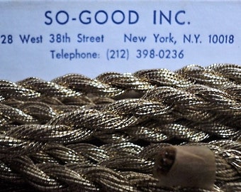 METALLIC BRAID, GOLD Twisted Cord, Findings, 5 Yard Cuts, French Twist, Doll Making, Doll Hair, Belt Design, Belt Finding, Gold