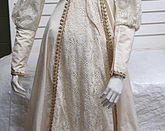 Gunne Sax Vintage Ivory Dress Size 5 #546