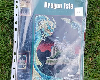 StitchWorld Dragon Isle Counted Cross Stitch Pattern 03-122 L