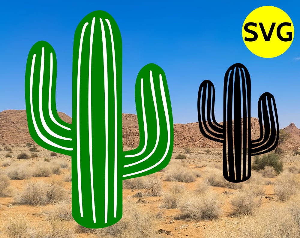 Cactus SVG file, Cactus clipart, Cactus DXF, Cactus PNG, Cactus Cricut file, Cactus Silhouette ...