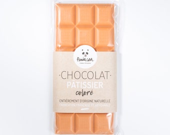 colorful chocolate orange for pastry (entirely of natural origin)