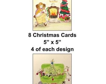 Greyhound Christmas Cards