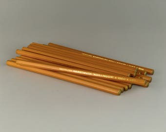 Bohemian Czech Czechoslovakia Hardmuth Koh-i-noor 16.pcs UNUSED Lead Pencils 1500 - 10H