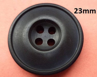 8 Black Knobs 23 mm (657) knob