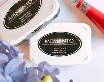 Memento Black Ink Pad - Pigment Ink Pad - Stamp Pad - Tsukineko
