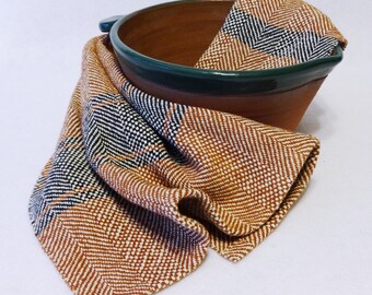 Handwoven Cotton/Linen Towel for Kitchen & Bath - Handtowel, Kitchen Towel, Handwoven Towel, Tea Towel, Breadcloth, Rust Towel (#16-28)