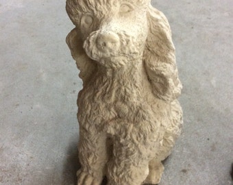 Dog Statue, Poodle Statue, Dog Memorials, Pet Statues, Poodle Memorials, Small Pet Statue, Concrete, Dog, Statues, Poodles, Pet Grave Marker