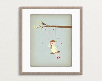 Little Daydreamer - Customizable 8x10 Archival Art Print