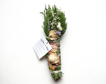 Smudge Stick | Cedar Rose