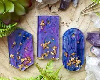 Fluid Art necklace - wearable art necklace