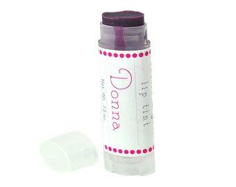 Tinted Lip Balm - "Donna" - Lip Tint in plum - Sangria flavor