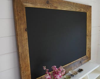 Stylish Chalkboard / Menu Board. Framed Blackboard with gold leaf trim.