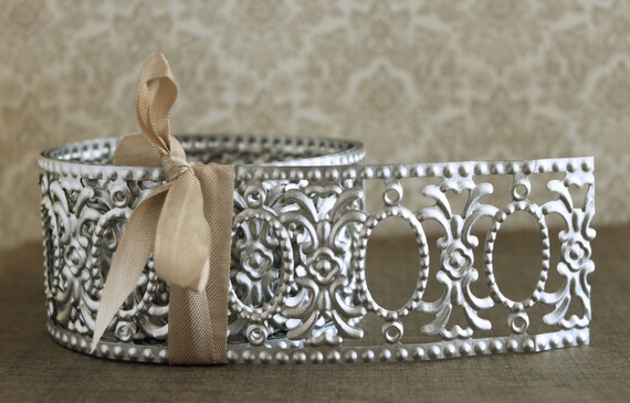 Silver Metal Garland Trim Sale 20 9 Foot Roll Embossed
