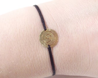 Filigree bracelet with 925 Silver gold plated spiral