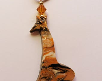 Giraffe Pendant Giraffe Jewelry Giraffe Necklace African Jewelry