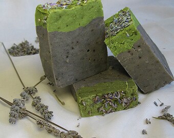Lavender Soap with Silk on Shea Butter