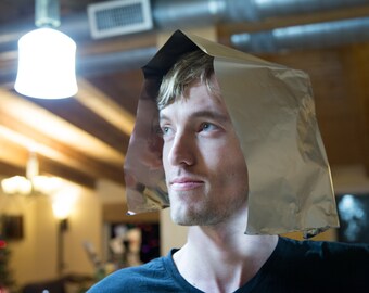Minimalist Aluminum Foil Hat - gag gift - joke gift - white elephant gift - nasty christmas present - mind control protection - alien hat
