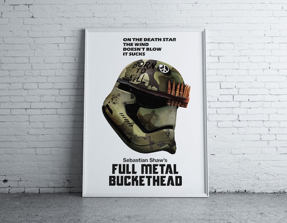 star wars print stormtrooper full metal jacket poster pop