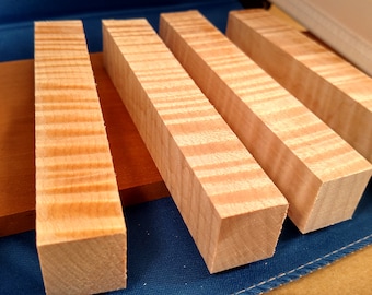 Curly Maple Pen Blanks, 10pc lot